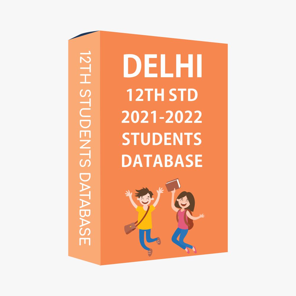 Delhi 12th STD State Board 2021-2022 Students Database