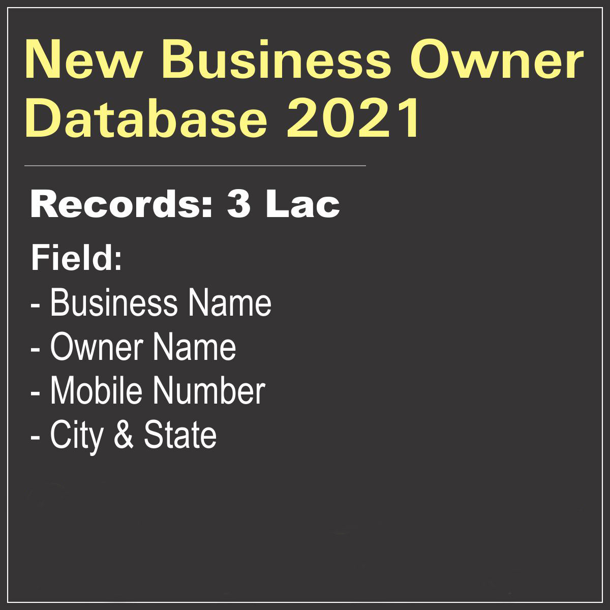 Business Owner Database