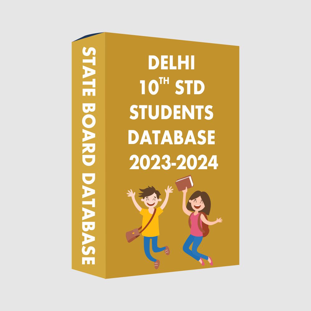 Delhi 10th Std State Board 2023-2024 Students Database