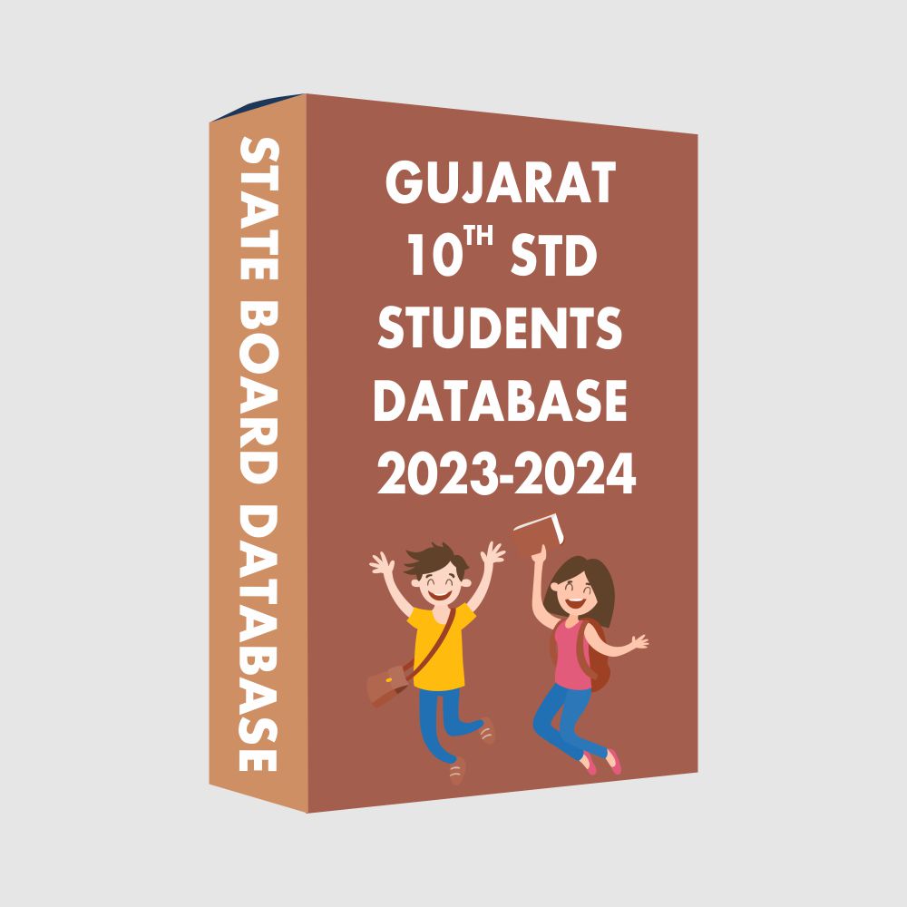 Gujarat 10th Std State Board 2023-2024 Students Database