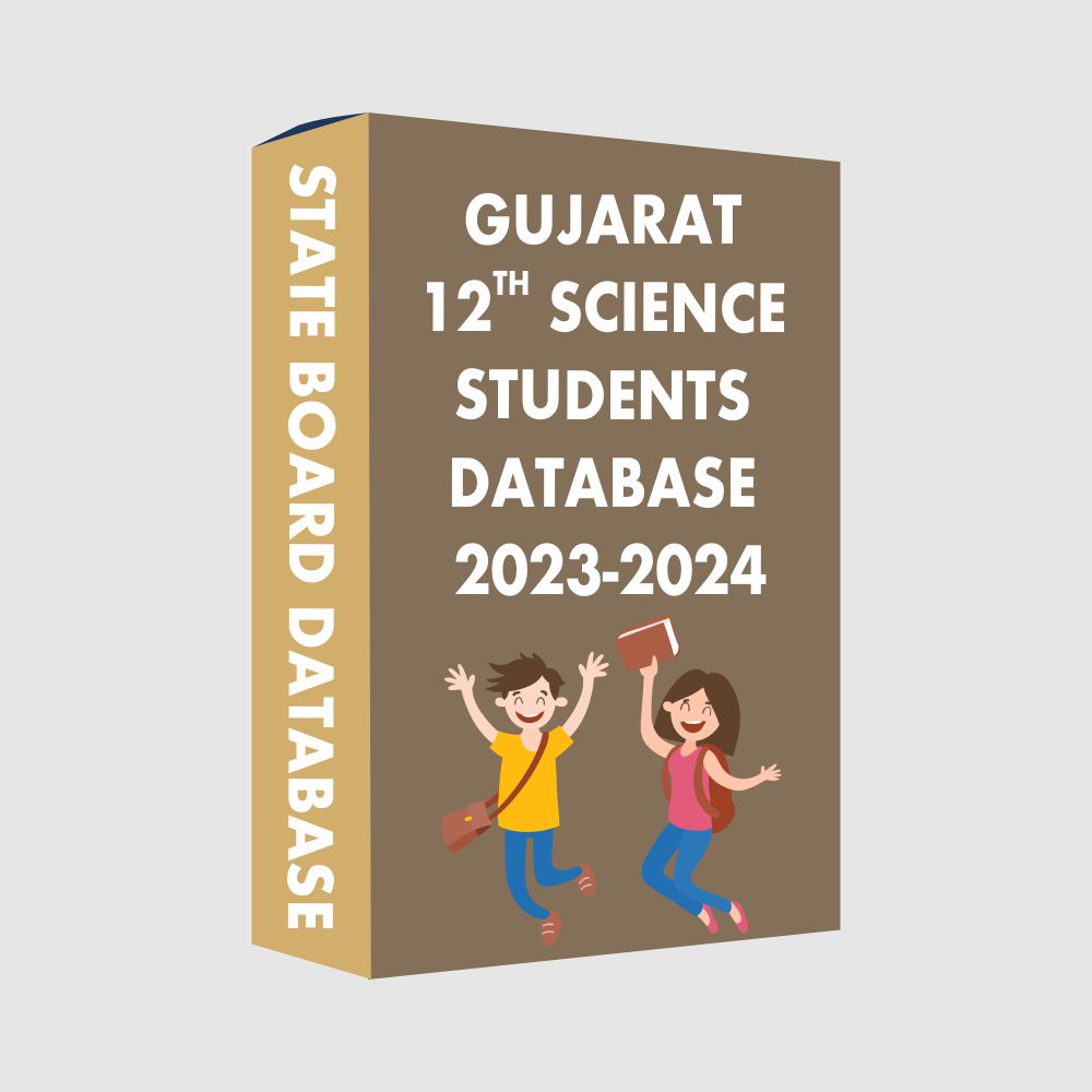 Gujarat 12th Std Science State Board 2023-2024 Students Database