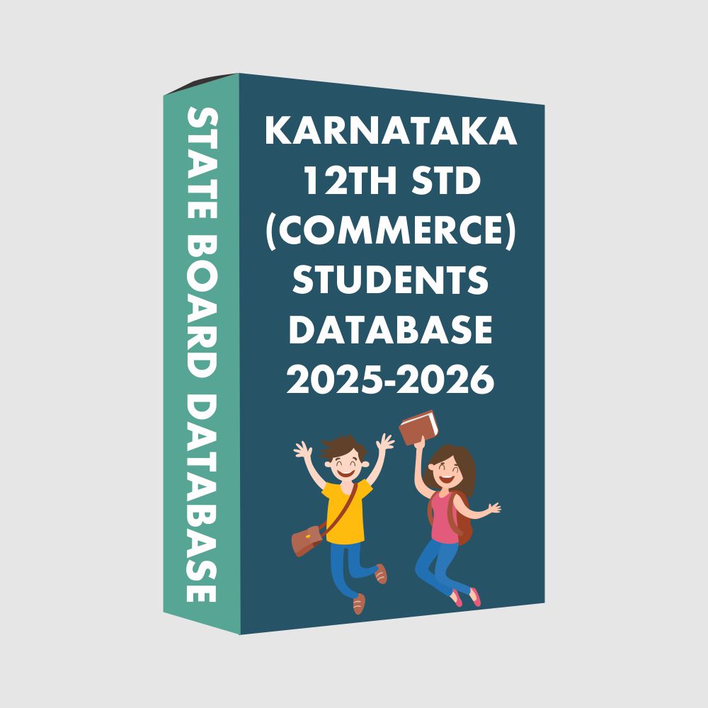 Karnataka 12th Std (Commerce) State Board 2025-2026 Students Database
