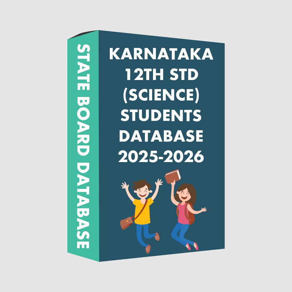 Karnataka 12th Std (Science) State Board 2025-2026 Students Database