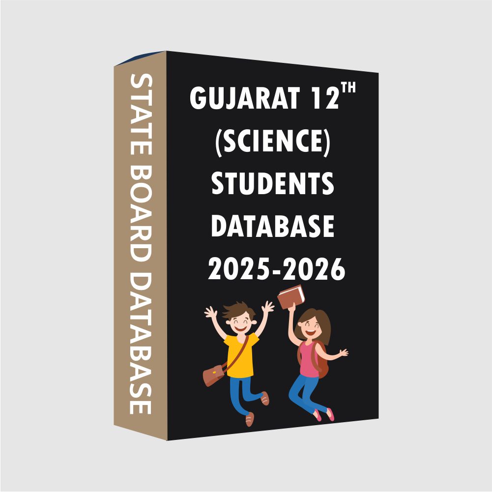Gujarat 12th Std (Science) State Board 2025-2026 Students Database
